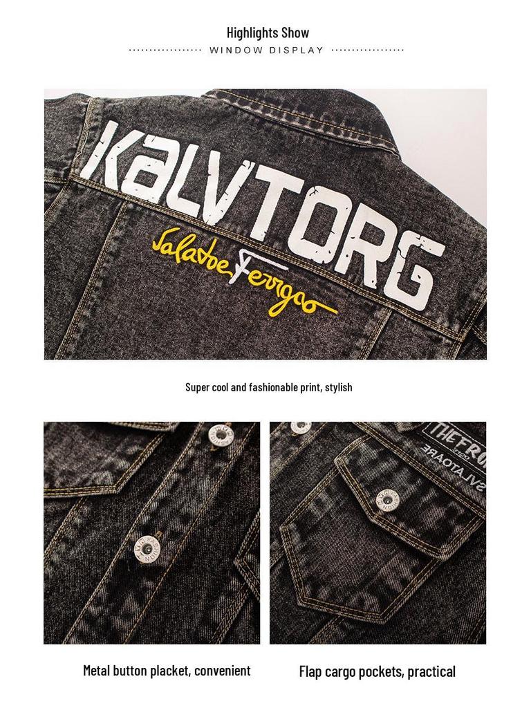 Boys' Denim Jacket - Stylish Spring & Autumn 2025 Fashion for Mid To Large Kids