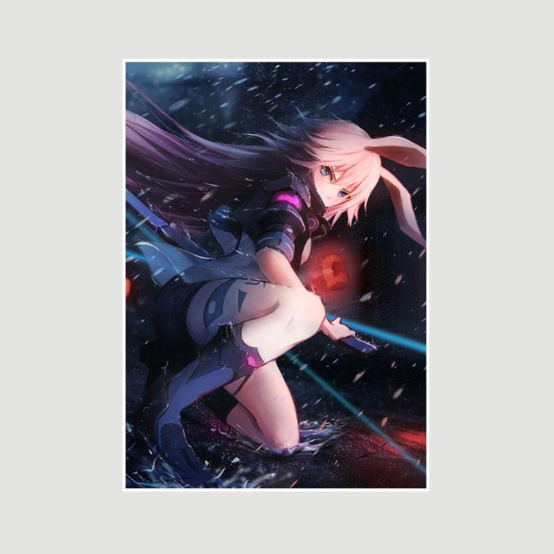 Genshin Impact Series Posters White Paper Anime Girl Poster Mural Home Decor Study Bedroom Bar Cafe Decoration Painting Wall Art Prints