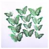 12 3D Hohl Schmetterling Wandaufkleber für festliche Weihnachts- und Feiertags-Heimdekoration