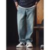 American Retro Heavy-Duty Pure Cotton Washed Vintage Straight-Leg Jeans for Men, Stretch Pants, Export Men's Casual Long Pants