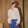 COOLHUT Vintage Floral Embroidered Relaxed Fit Long-Sleeve Shirt