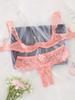 JYL Mesh Ring Neck Decor Lingerie, Minimalist Style For Home Daily Wear