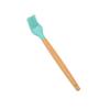 1PC Silicone Wood Turner Soup Spoon Spatula Brush Scraper Pasta Server Egg Beater Kitchen Cooking Tools Kitchenware Green/Pink