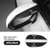 AAABQ1 For Skoda 2PCS Soft Rubber Rearview Mirror Rain Eyebrow Styling Accessories Fabia Kamiq Superb Scala Enyaq-iV MK3 VisionS Yeti