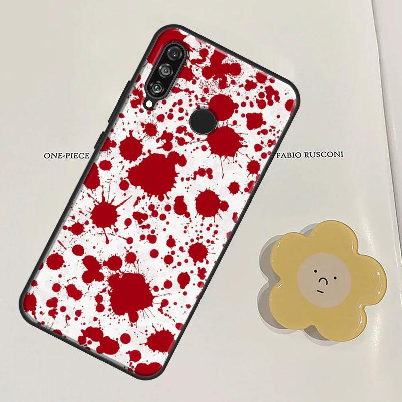 HALLOWEEN BLOODY SPLATTER For Huawei Nova Y91 Y60 Y70 Y90 Y61 3i 7i 8i 11i Nova 11 9 10 SE P20 P40 Lite P30 Pro Case
