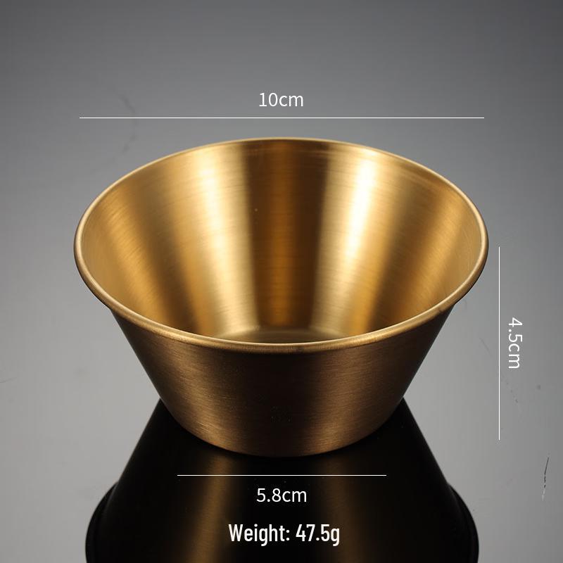 ZISIZ Stainless Steel Conical Condiment Dishes