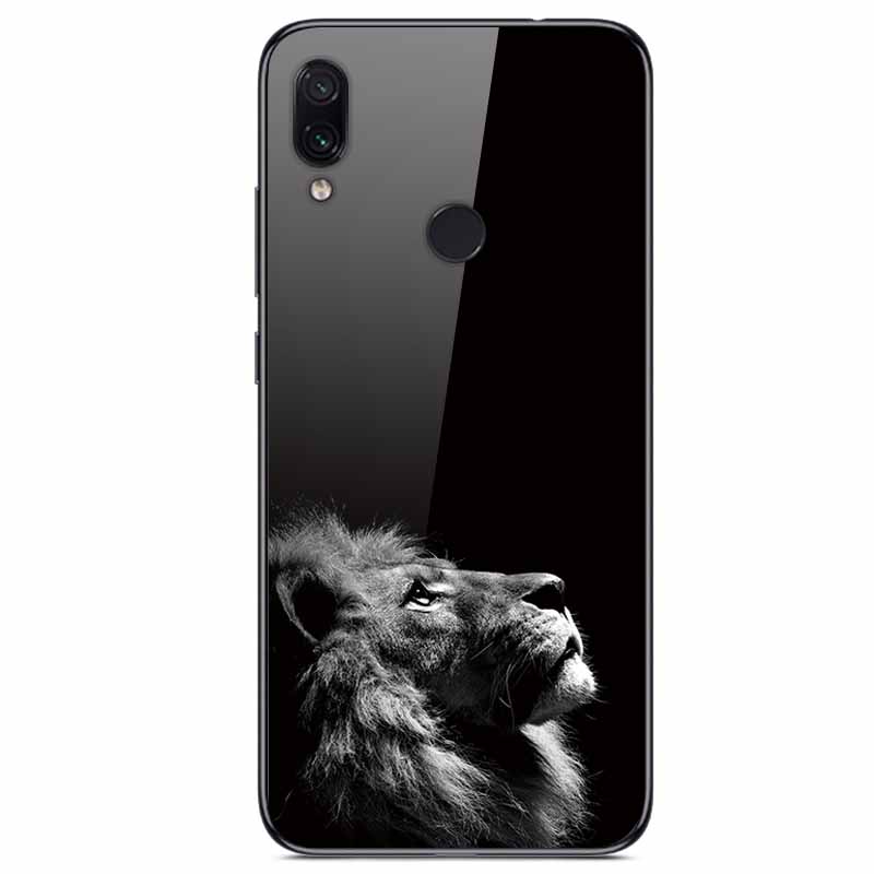 For Redmi Note 7 Cases Note7 Pro Tempered Glass Hard Back Cover For Xiaomi Redmi 7 Pro Phone Case Protective Funda Bumper Note 7