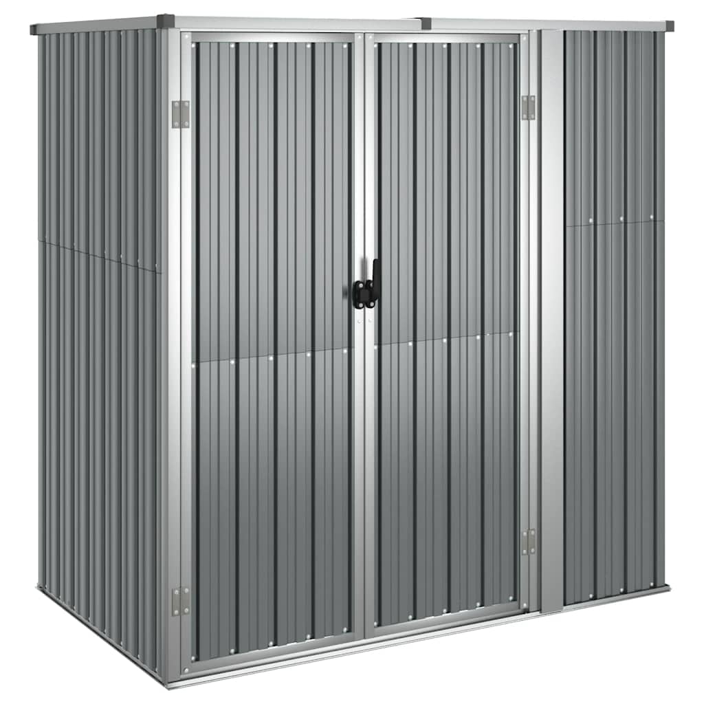Vidaxl Capanno da Giardino, Grigio, 161X89X161 Cm, Acciaio Galvanizzato