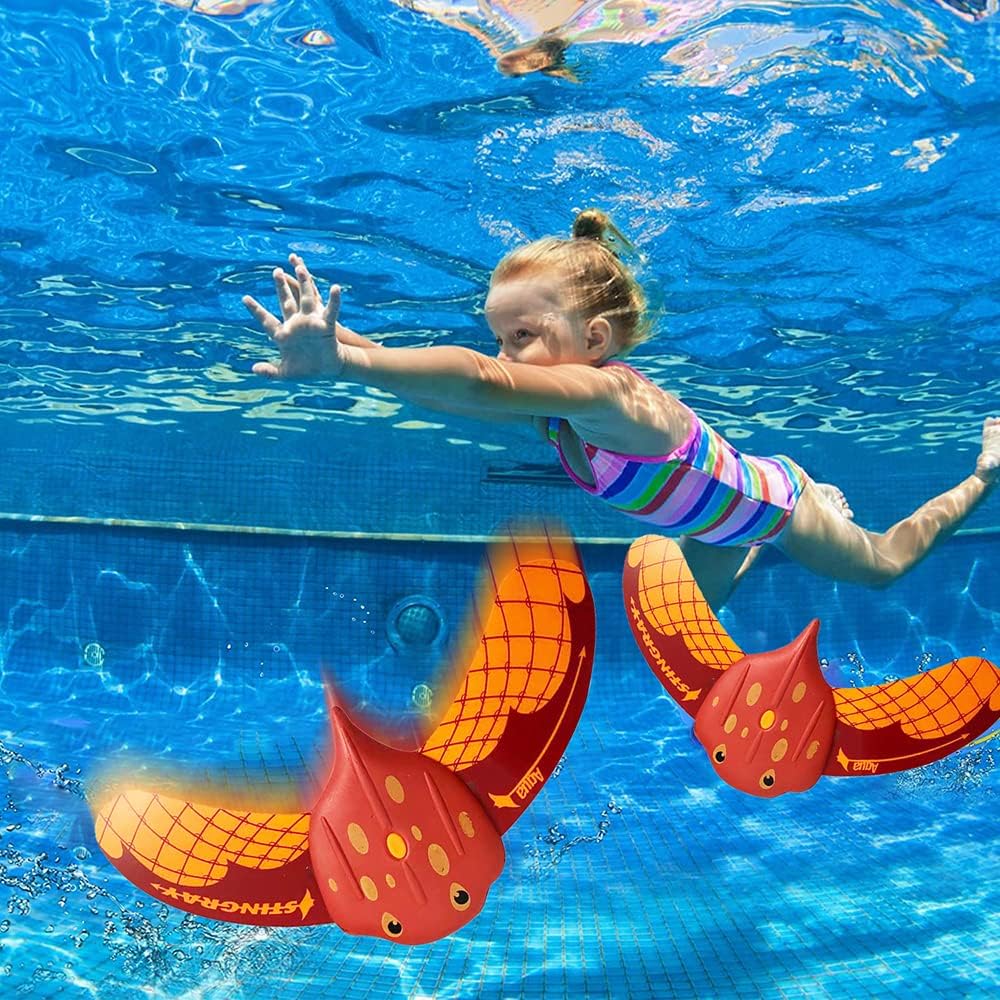 WIXUIPR Piscine sous-marine, jouets de plongée colorés en forme de poisson, jouets d'été pour enfants, amusement aquatique passionnant pour enfants