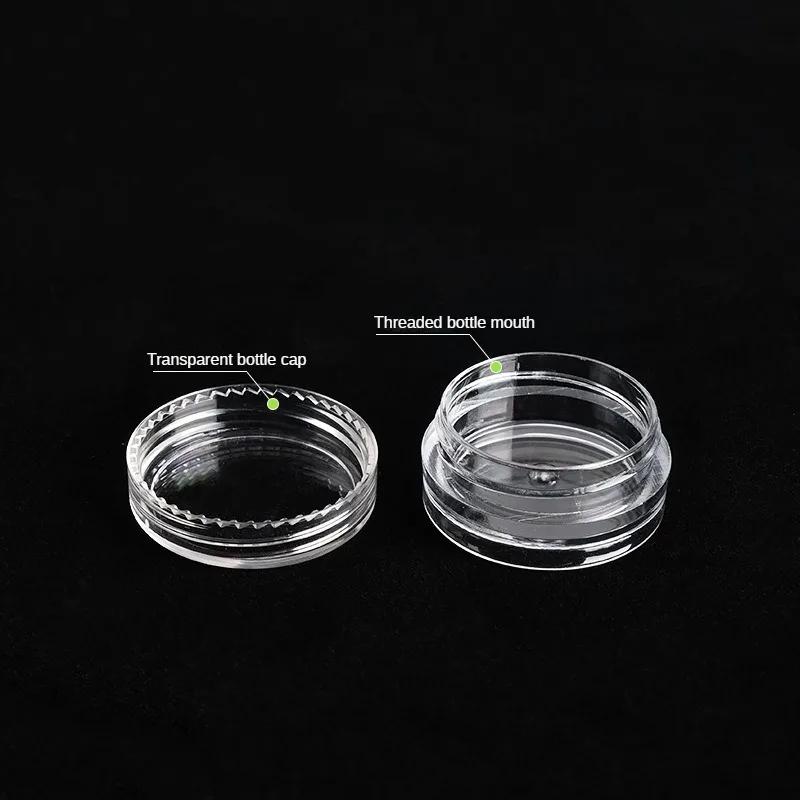 50/20/10 szt. 2-5g Przezroczysty Słoik na Krem Mini Kosmetyczne Butelki Pojemniki Przezroczysty Słoiczek na Nail Art Mała Przezroczysta Puszka na Balsam