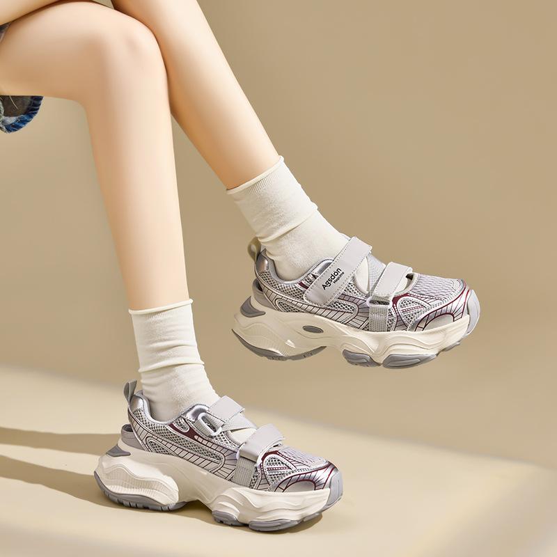 Augustine bag head sandals new autumn leisure sports thick-soled hollow Velcro dad sandals