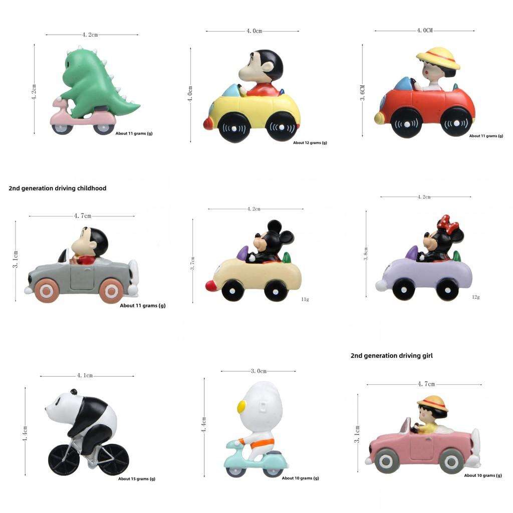 Mickey Mouse Drive A Car Resin Creative Refrigerator Magnet With Magnetic Base For Kids And Giftgiving