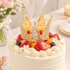 Mini Crown Cake Toppers Metal Rhinestones Princess Tiaras Royal Decors with a Bright Finish for Decorating Cake, Bouquets, Flower Gift Boxes, and Gift