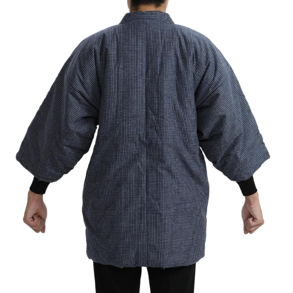 Edoten Bavlněný Hanten (Chanchanko) (Vyrobeno v Japonsku) Kurume Weave Originální Pruhovaná Károvaná Námořnická Melírovaná 9807-2 Univerzální Velikost