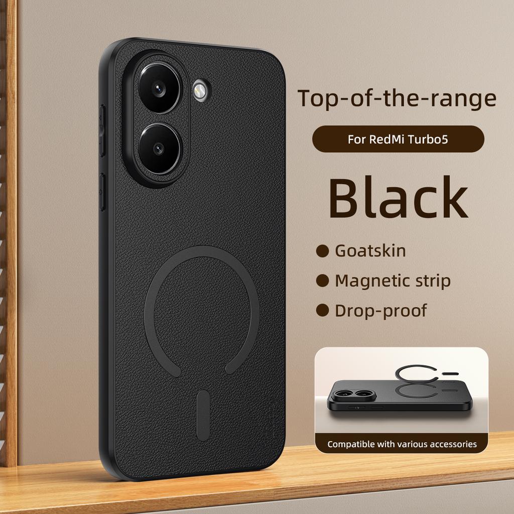 For Xiaomi POCO X8 Pro Max Case Luxury PU Leather Skin Magnetic MagSafe Protective Back Cover Case For POCO X8Pro Max Shell