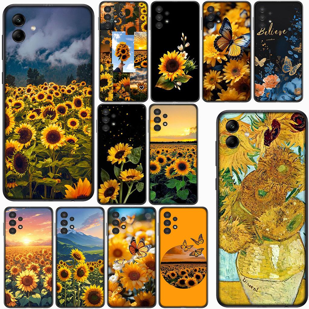 Cover for Motorola Moto G82 G20 G22 G23 G32 G8 G7 G9 Power Plus G41 G30 G71 E22 E13 E20 E32 Phone Case With Sunflower Flower