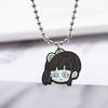 Demon Slayer Anime Series Beaded Necklace Etsy Bead Collarbone Chain Creative Cartoon Bead Pendant Stylish Versatile Necklace