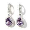 Hot-selling new models, creative retro purple water drop earrings, high-end temperament simple daily jewelry