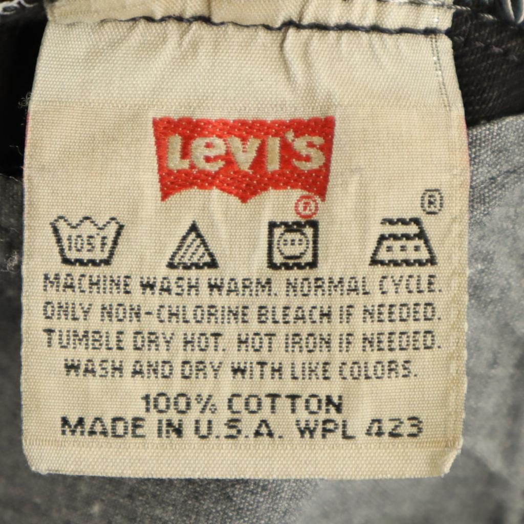 Levi's 90s Old USA made stretch Straight denim pants w32 Button fly Men's Used