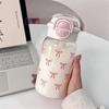 1 Piece Bow Plastic Cup, Portable and Handy, Milk Cup