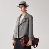 Zhaojun Women's Winter Retro Wool Blend Short Coat