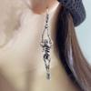 Copper Earring For Women Skeleton Skull Dangle Vintage Hip Hop Trend Jewelry Halloween Gift Dropshipping