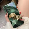 Abstract Ginkgo Leaves For Samsung Galaxy S10 4G S20 11E 30 S21 22 S24 Fe Pro S23 S25 Ultra 5G S9 Tempered Glass Phone Case