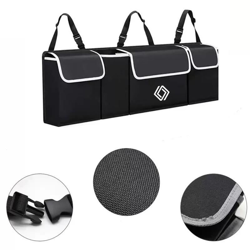 2026 Hot For Renault Hub Caps Car Trunk Organizer Backseat Storage Bag High Capacity Multi-use Automobile Interior For Renault M
