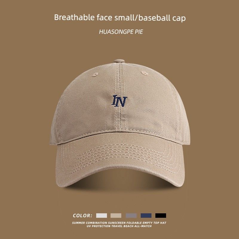 

K-style in Fashion Letter Embroidery Baseball Cap Women s Outdoor Sports Breathable Face-Showing Little Wild Couple Peaked Cap Men C2204 Embroider IN baseball cap khakis M(56-58cm)