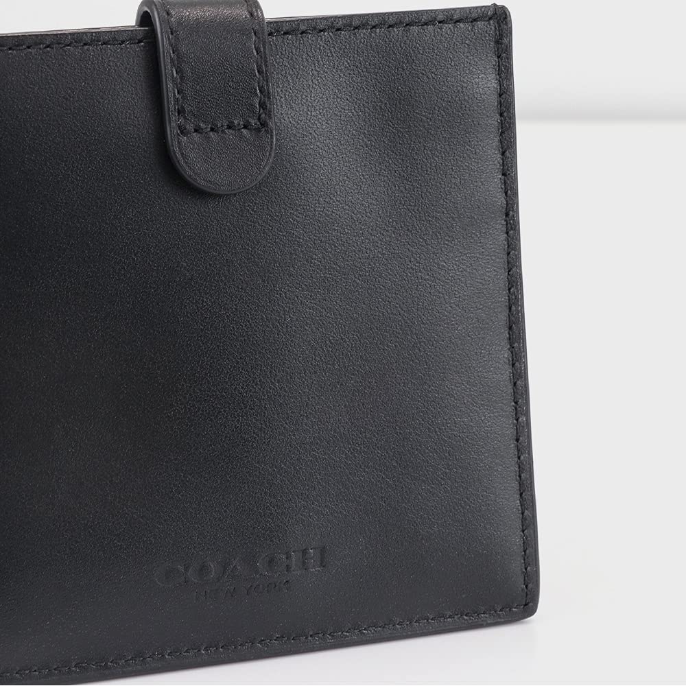 ID Card Case C3162 Pass Commuter Pass [Coach] Case, Case, Men's (QB/BK Black) [Used]