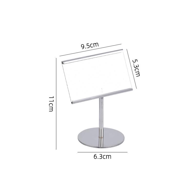 Stainless Steel Menu & Table Card Holder Display Stand