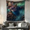 Underwater Serenity Dreamy Portrait Tapestry Fashion Print Wallmounted Christmas Gift Background Cloth Atmospheric Background Cloth