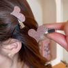 2pc Fahion Alloy Shining Crystal Pink White Heart Star Hairpin Hair Side Clips for Girls Women Wedding Korean Hair Accessories