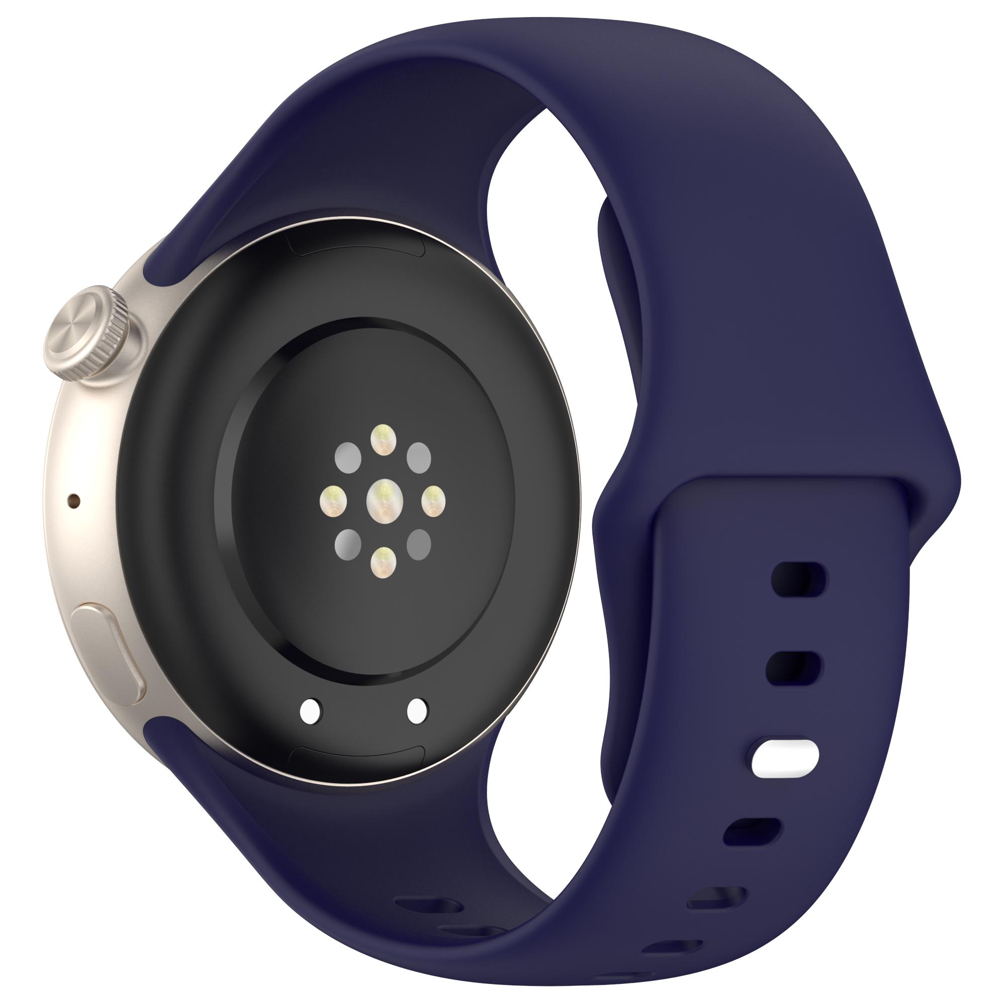 

For vivo Watch 3/iQOO Watch Wrist Strap Soft Silicone Smart Watch Band Blue