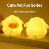 Soft and Pinchable Small Gift Sheep Charging Night Light Bedroom Bedhead Sleep Light Cute Cartoon Soft Light Atmosphere Light