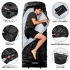 Mapleaf Down Sleeping Bag Suitable for temperatures down to Envelope Cold Emergency Car Outdoor with Storage Bag - -16°C, Compact, 650FP, Ultralight,