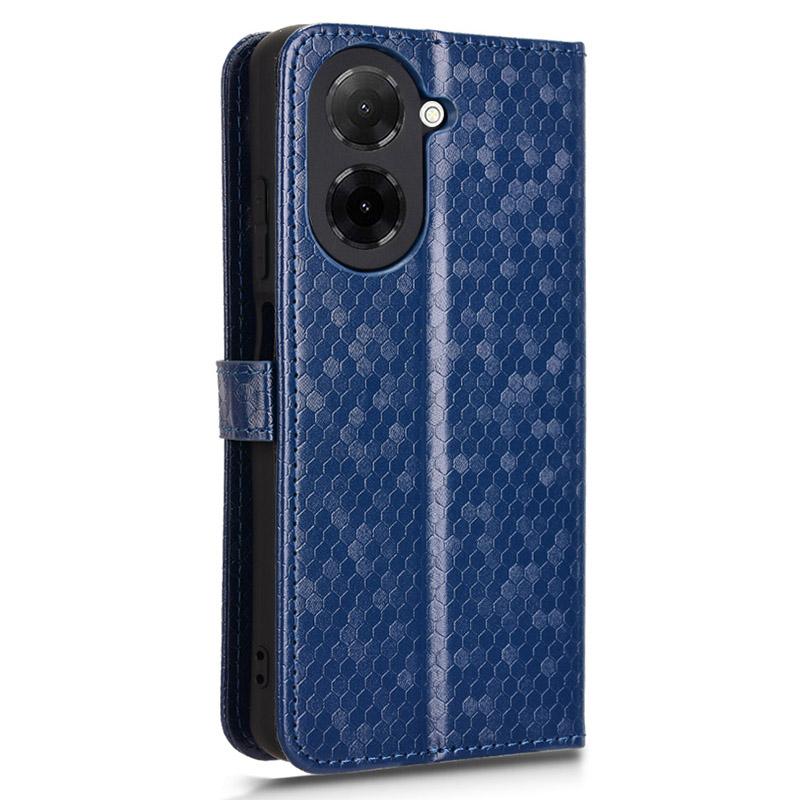 For Xiaomi Redmi A5 4G (171.7mm)/Poco C71 4G Wallet Case Dot Pattern Imprint PU Leather Phone Cover
