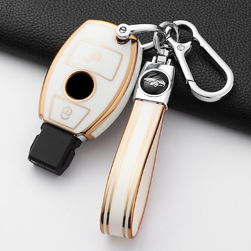 Fashion Tpu Car Key Case Cover Shell Fob For Mercedes Benz A B C E Class Gls Gla Glk Glc Cls Cla Amg W204 W205 W212 W463 W176