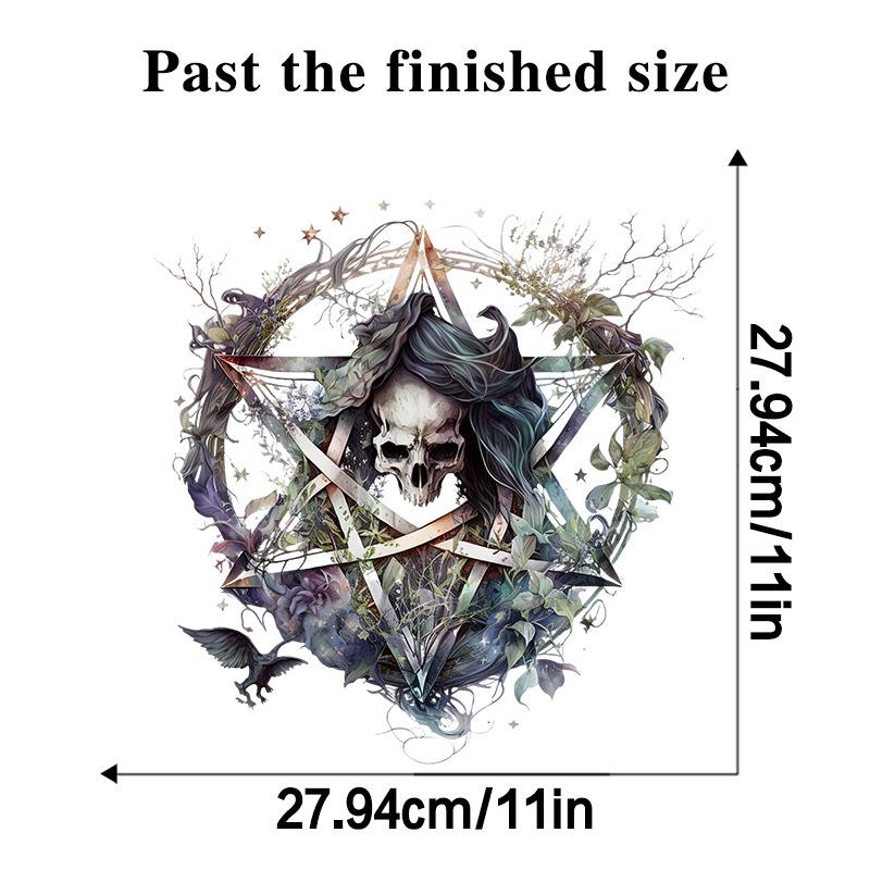Halloween Wall Stickers Skull Skeleton Butterfly Star Devil Horror Scary Home Party Decoration Vinyl Decals for Kids Room WC Toilet Decor