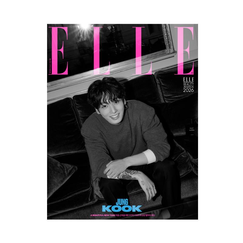 [VORBESTELLUNG] JUNG KOOK (Bts) – Elle Korea Januar 2026 (A–I Cover, 9 Ausgaben)