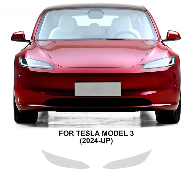 Pro Tesla Model 3 Highland 2024 2025 Ochranná fólie na světlomety, zpětná zrcátka, kliky dveří, průhledná PPF TPU, kryt odolný proti poškrábání
