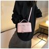 Senior Sense Litchi Leather Mini Square Bag Women's 2025 Summer New Fashion Crossbody Bag Korean Style Portable Popular Shoulder Handbag