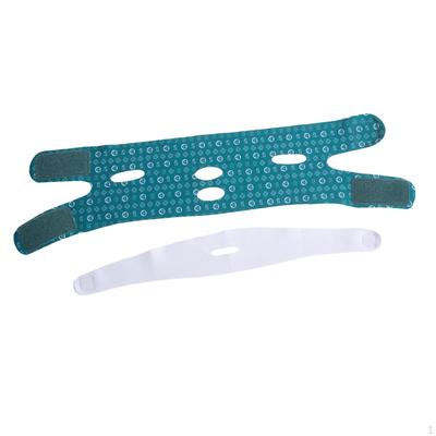 Doppelkinn-Reduzierer, Gesichtsstraffendes Bandage, Massage, Atmungsaktiv, Elastischer Wangenriemen,