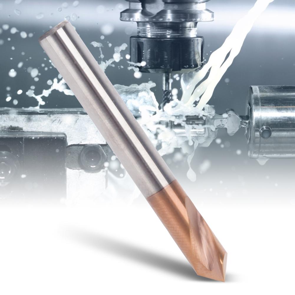 

Spotting Drill Titanium Silicon Coating 55HRC Hardness for Milling Machine TurningD5 x 50 x 2T x