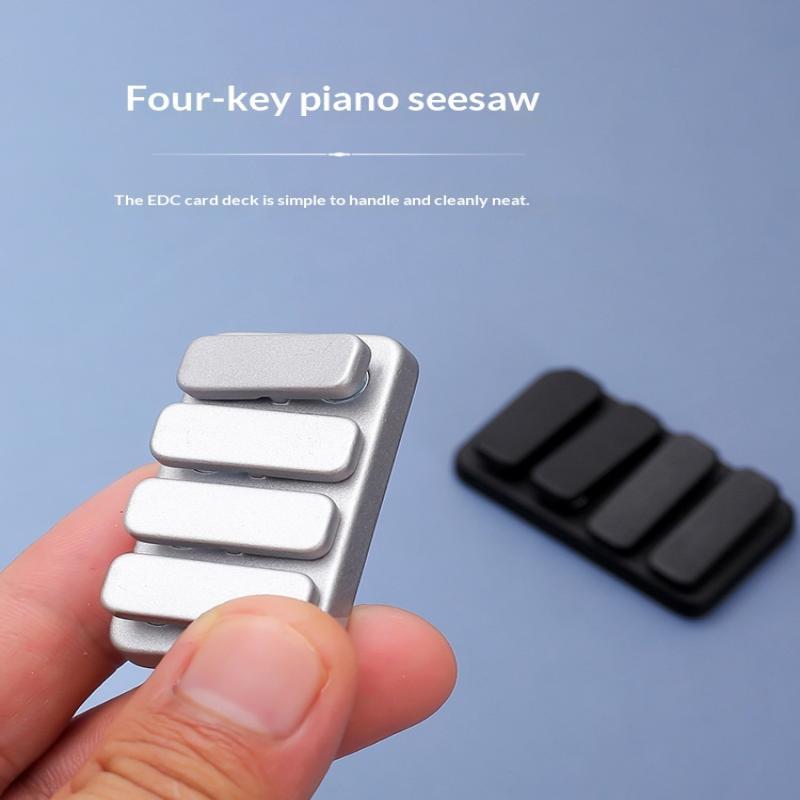Mini Magnetic Metal Fidget Push Card Slider Fingertip Gyro Portable Sensory Toy Perfect Birthday Gift for Teens