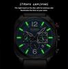 CURREN 8398 Unisex Waterproof Square Sport Watch with Date and Six-Hand Design