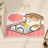 New, cute cat imitation cashmere bathroom floor mat, bathroom, toilet door, small carpet plush absorbent cartoon