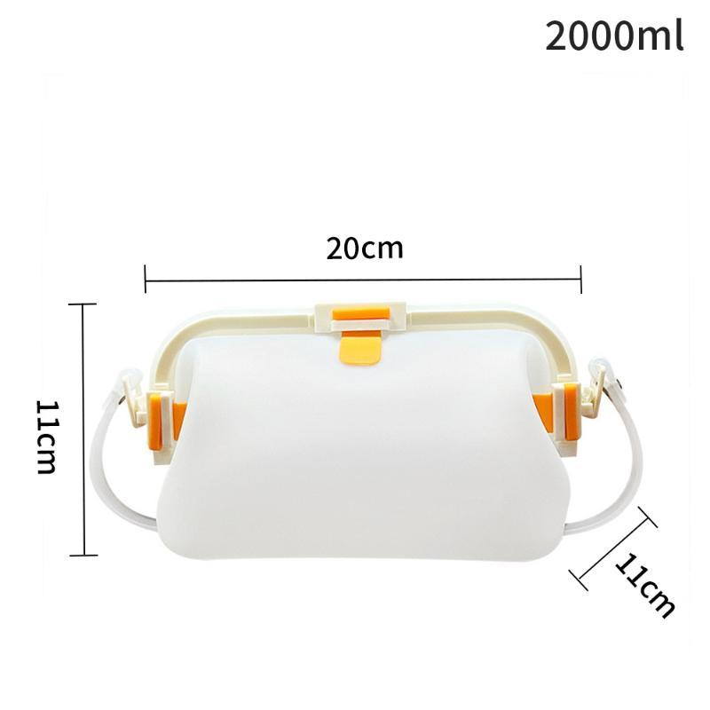 Silicone Shoulder Bag Water-Resistant Top Snap Clasp Swim Bag Lightweight Foldable Waterproof Storage Pouch