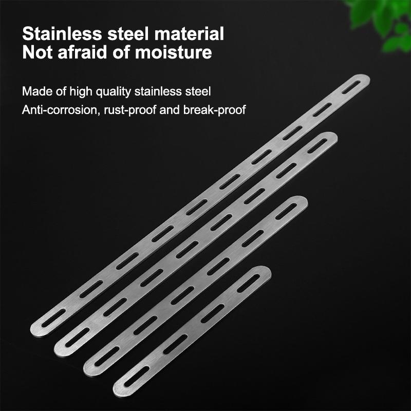 Flache Winkelhalterung aus Edelstahl, Reparatur-Verbindungsplatte, Reparatur-Befestigungsverbinder, Möbel Schrank Regale Stützteile