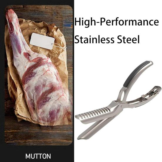 1/2/3 Set Rib Film Remover Ergonomic Handle BBQ Fat Trimmer Poultry Prep Beef Pretreatment Tool Rib Membrane Removal Tool